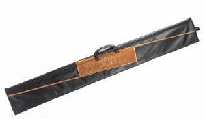 Picture of Faux Leather Lulav Holder Fur Geometric Design Black Brown 52"
